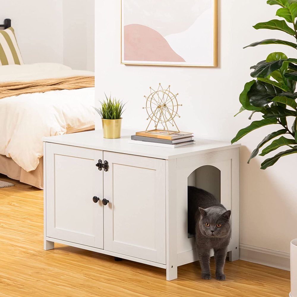 Cat Litter Box Furniture - Greige: image 10
