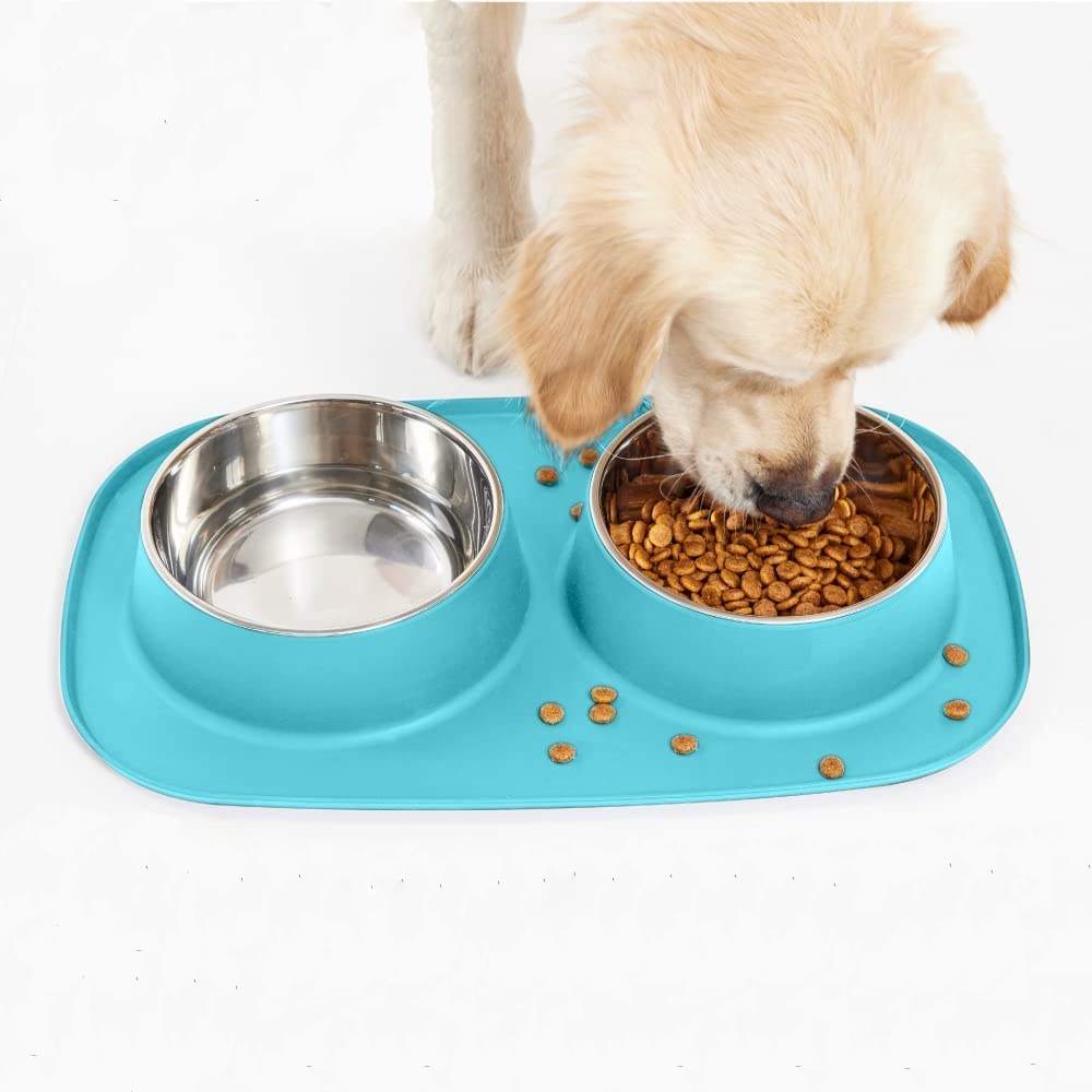 Slip Resistant Pet Bowls - Black: image 2