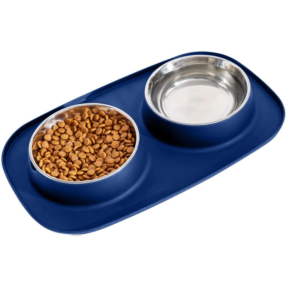 Slip Resistant Pet Bowls - Black: image 9