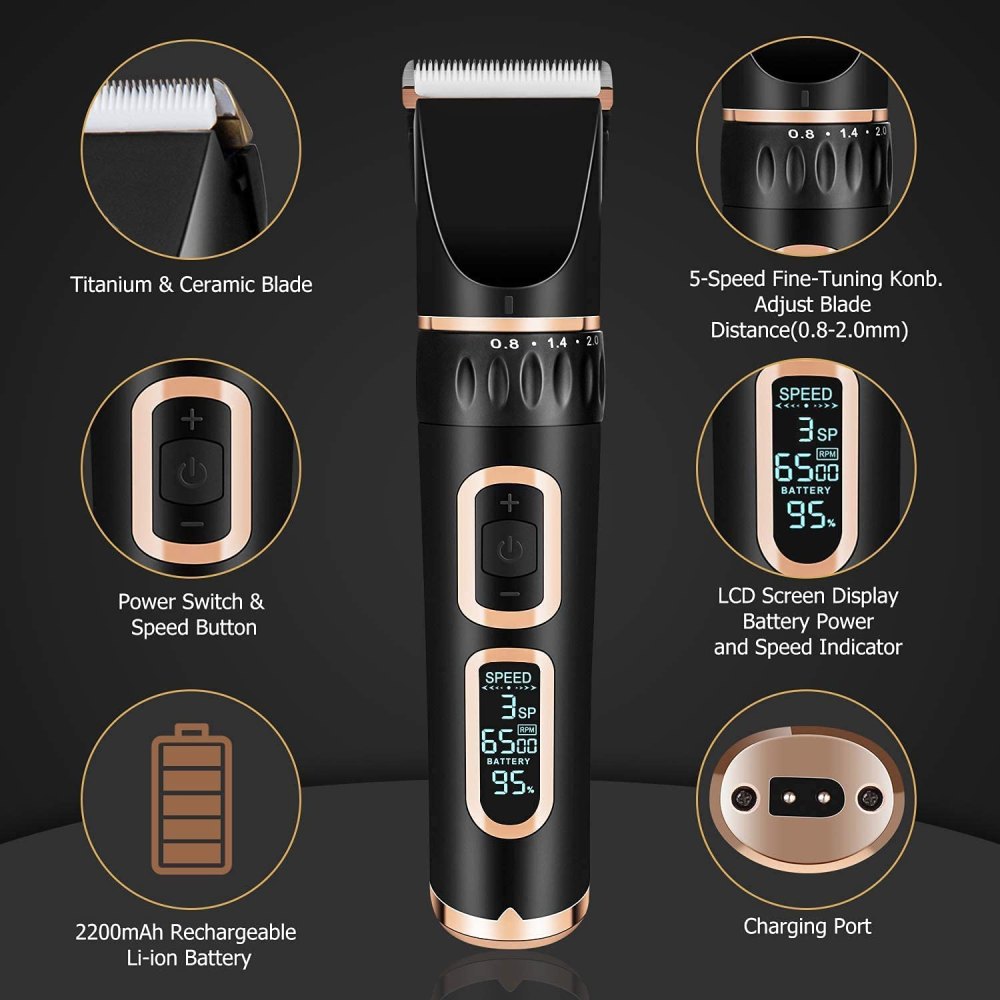 Dog Clippers - Black Silver