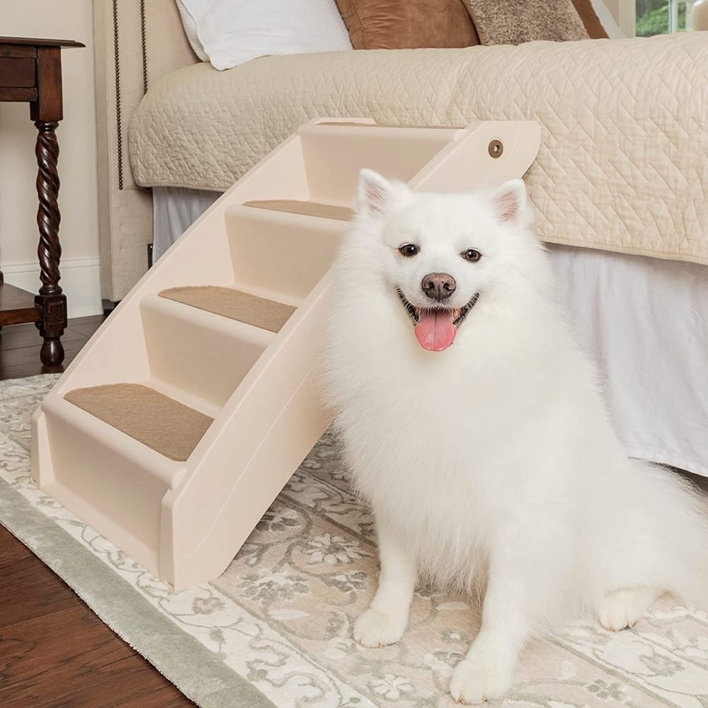 Folding Dog Stairs - Pet Steps Extra Large / Tan: image 3