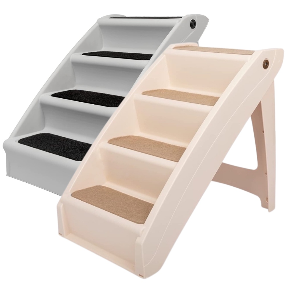 Folding Dog Stairs - Pet Steps Extra Large / Tan: image 2