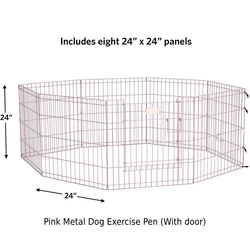 Metal Dog Exercise Pen - Black With Door: image 7