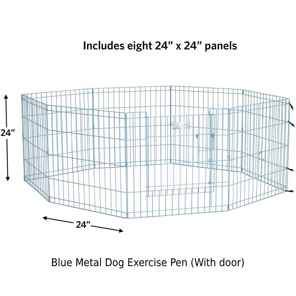 Metal Dog Exercise Pen - Black With Door: image 11